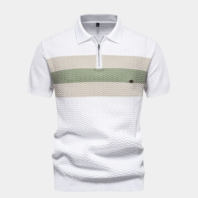Viktor™ | Klassisk slim-fit-tröja med dragkedjekrage