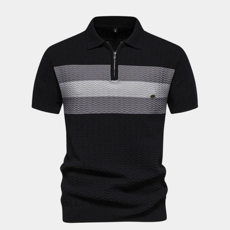 Viktor™ | Klassisk slim-fit-tröja med dragkedjekrage