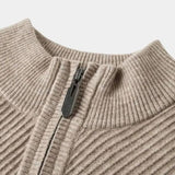 Vilhelm™ | Basic tröja med halv dragkedja