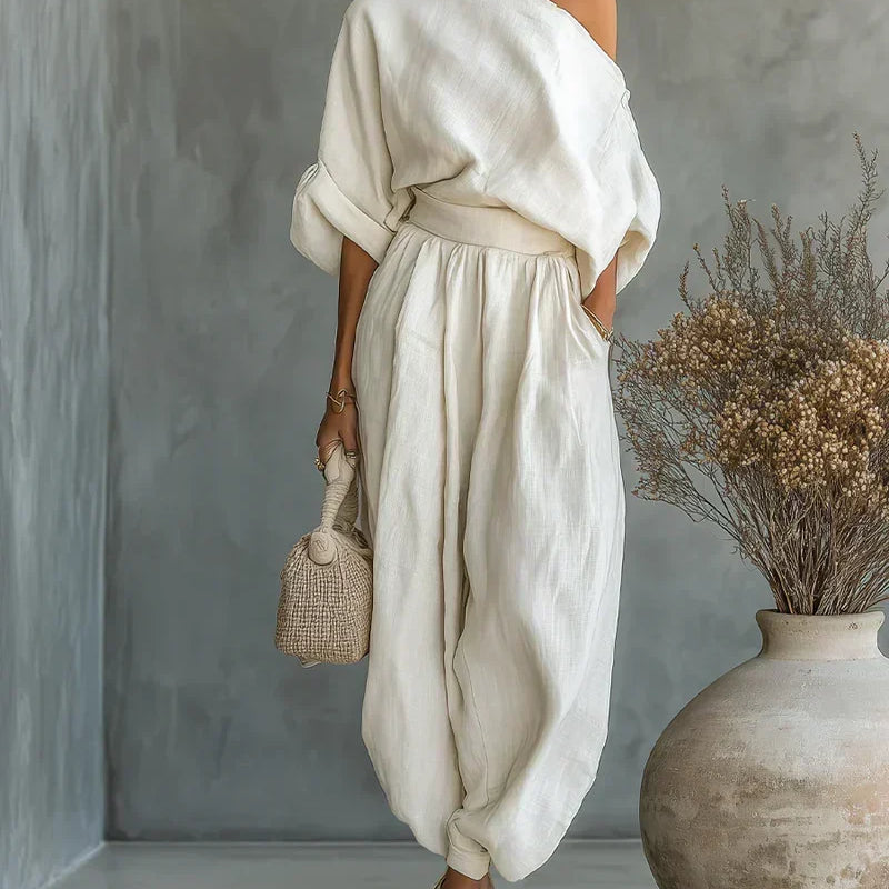 Mila™ | Set med topp och off shoulder-blus