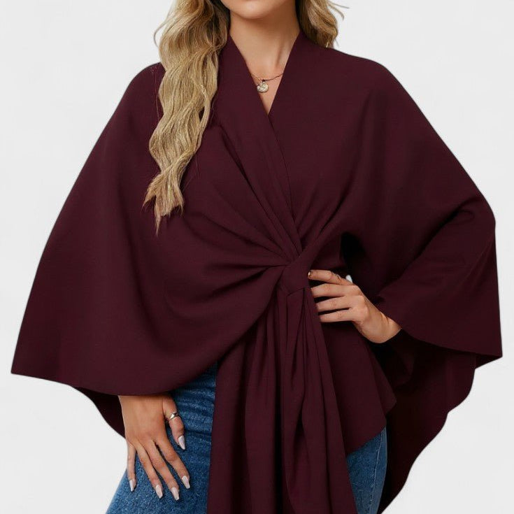 Yvette | Elegant draperad poncho