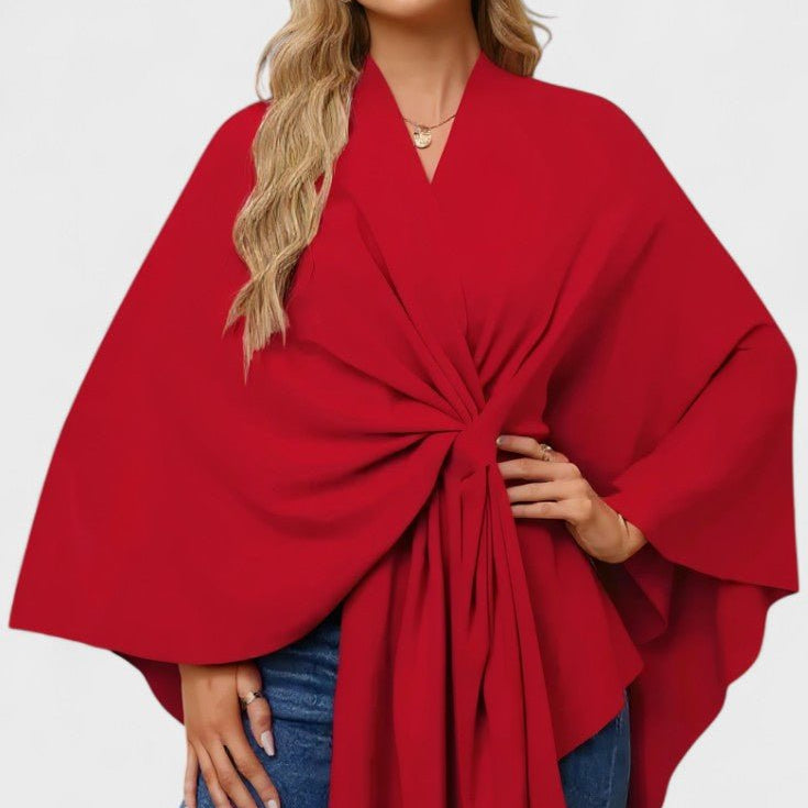 Yvette | Elegant draperad poncho