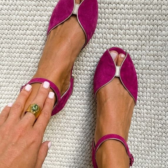 Olivia | Eleganta salviagröna sandaler