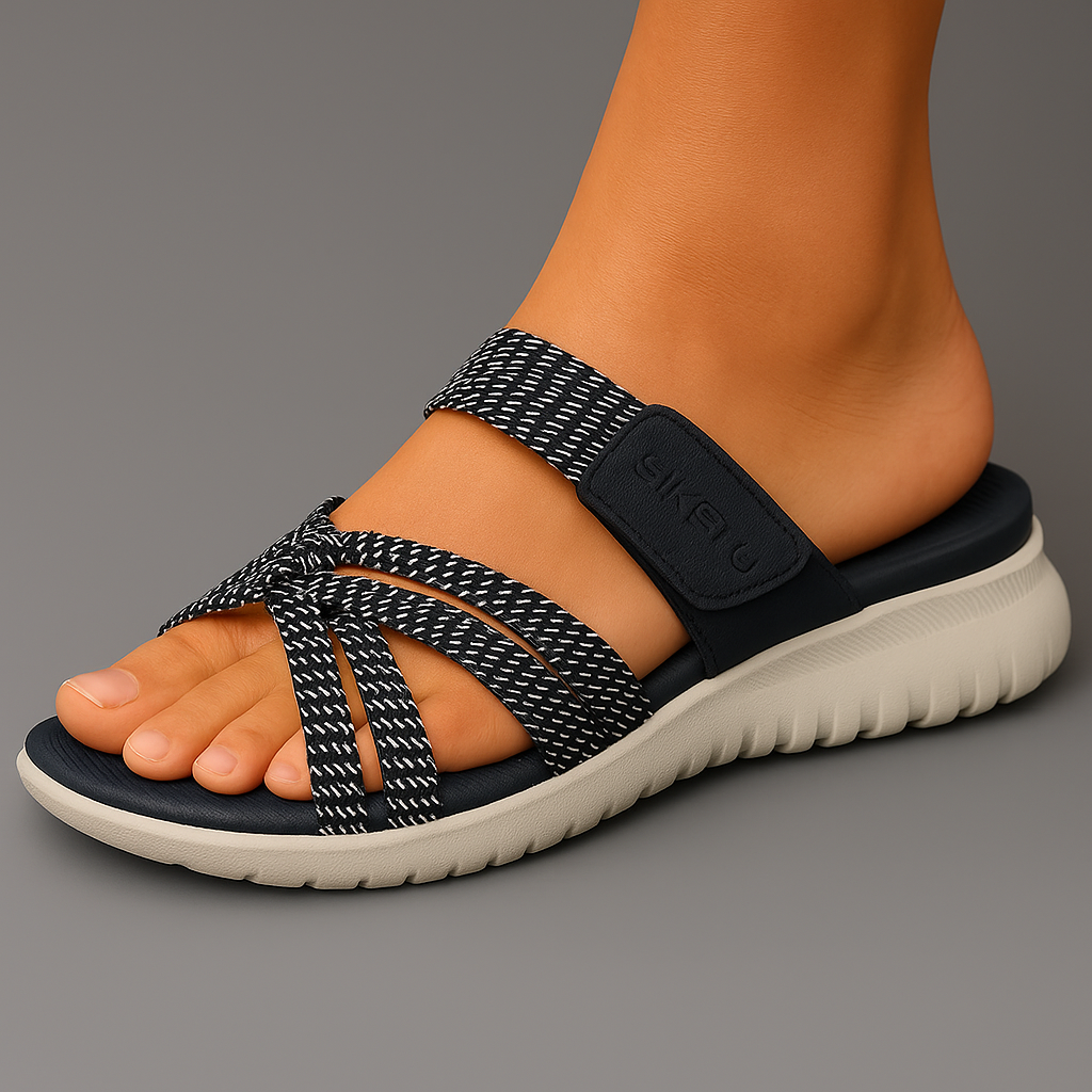 Lina bekväma ortopediska slip-on-sandaler