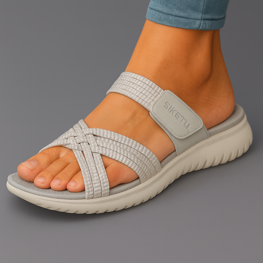 Lina bekväma ortopediska slip-on-sandaler