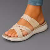 Lina bekväma ortopediska slip-on-sandaler